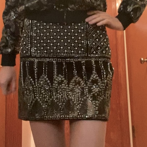 Club Monaco bedazzled mini skirt - Picture 3 of 5